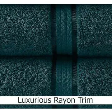 COTTON CRAFT Ultra Soft Bath Towels in Teal - Luxurious Comfort