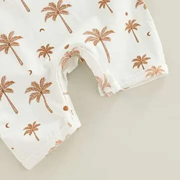 CIYCUIT Baby Boy Sleeveless Romper for Newborn Wear