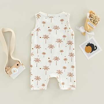 CIYCUIT Baby Boy Sleeveless Romper for Newborn Wear