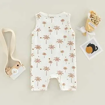CIYCUIT Baby Boy Sleeveless Romper for Newborn Wear