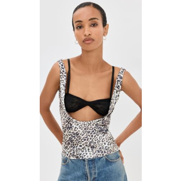 Lioness Women's Delilah Leopard Print Top Comfort Fit