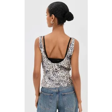 Lioness Women's Delilah Leopard Print Top Comfort Fit