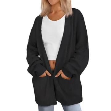 LILLUSORY Womens Cardigan Sweater Oversized Fashion for 2024