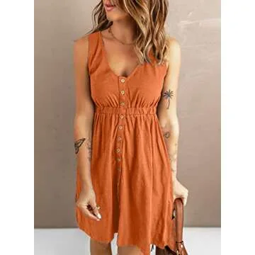 Stylish BLENCOT Women's Casual Sleeveless Dress