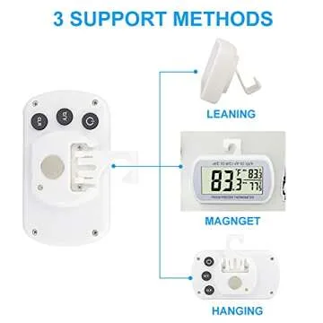 Digital Waterproof Refrigerator Thermometer with LCD Display