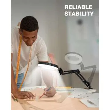 10X & 5X Magnifying Glass with Light for Precision Work