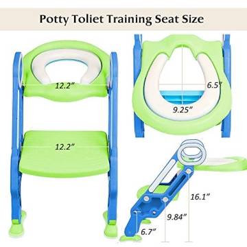 KATARUS Adjustable Toddler Potty Training Seat with Step Stool