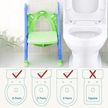 KATARUS Adjustable Toddler Potty Training Seat with Step Stool