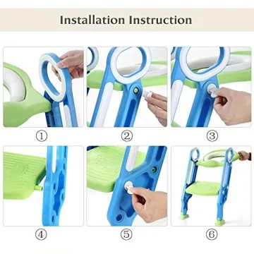 KATARUS Adjustable Toddler Potty Training Seat with Step Stool