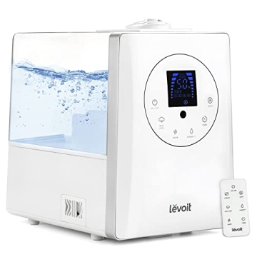 LEVOIT Humidifiers for Bedroom Large Room Home, 6L Warm and Cool Mist Ultrasonic Air Vaporizer for P...