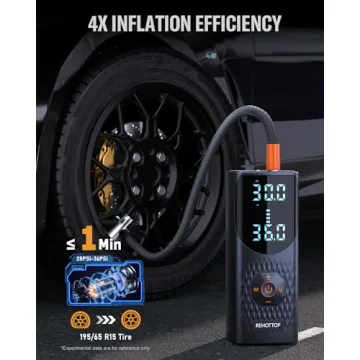 Portable Tire Inflator for Car & Bike 160PSI