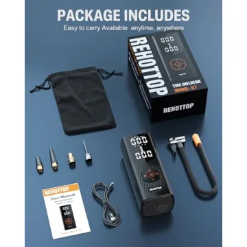 Portable Tire Inflator for Car & Bike 160PSI