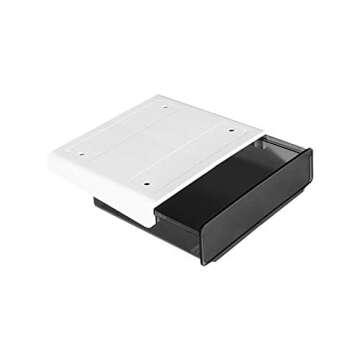 COZYWELL Self-Adhesive Large Under Desk Drawer with Versatile Storage (Black)