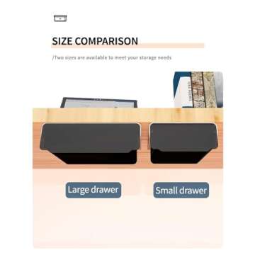 COZYWELL Self-Adhesive Under Desk Drawer for Organization