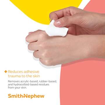 Gentle Uni Solve Adhesive Remover Wipes Pack of 50