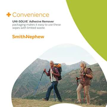 Gentle Uni Solve Adhesive Remover Wipes Pack of 50