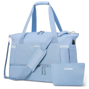ETRONIK Gym Bag with USB Charging for Women Travel
