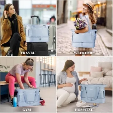 ETRONIK Gym Bag with USB Charging for Women Travel