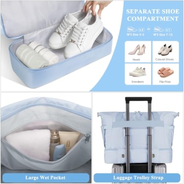 ETRONIK Gym Bag with USB Charging for Women Travel