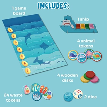 Mission Ocean - Educational Board Game for Kids 4+