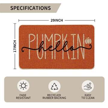Artoid Mode Pumpkin Doormat for Cozy Autumn Decor