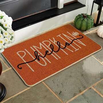 Artoid Mode Pumpkin Doormat for Cozy Autumn Decor