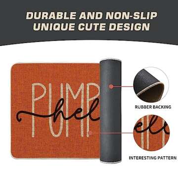 Artoid Mode Pumpkin Doormat for Cozy Autumn Decor