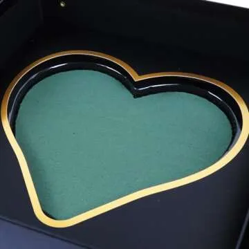 WENPACK Empty I Love You Box Valentines Day Mother's Flower Arrangement Gift Box With Foam Insert Holder Watering Tray(Black)