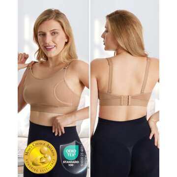 Momcozy Hands Free Pumping Bra for Nursing Moms