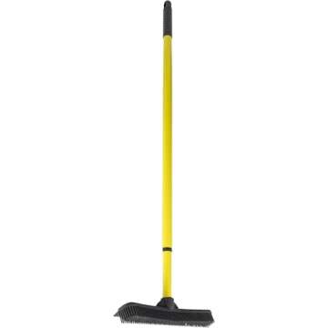 FURemover Original Pet Hair Rubber Broom with Squeegee - Effective & Versatile Cleaning Tool