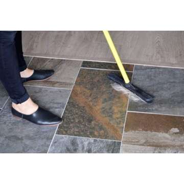 FURemover Pet Hair Broom with Squeegee - Effortless Cleaning