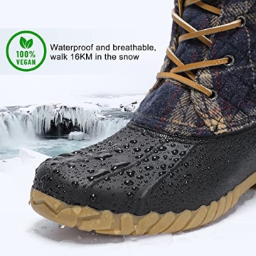STQ Winter Duck Boots Stylish Waterproof for Women