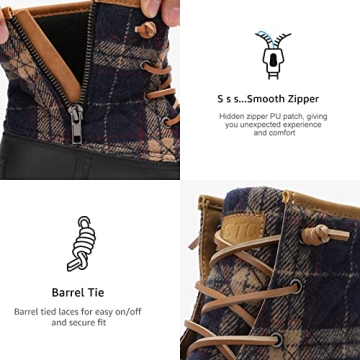 STQ Winter Duck Boots Stylish Waterproof for Women