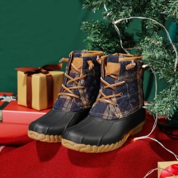 STQ Winter Duck Boots Stylish Waterproof for Women