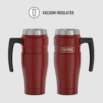 16 Oz THERMOS Rustic Red Travel Mug