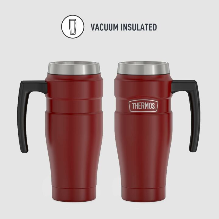 16 Oz THERMOS Rustic Red Travel Mug