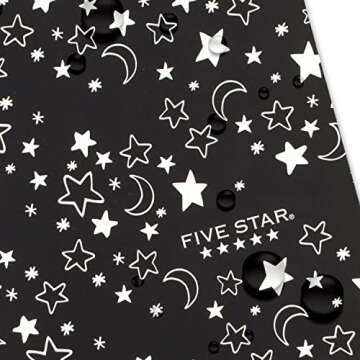 Five Star Spiral Notebook + Study App, 1 Subject, Wide Ruled Paper, 10-1/2" x 8", 80 Sheets, Glow (930020F)