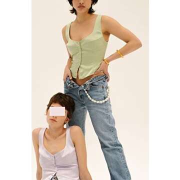 Women Elegant Lace V Neck Camis Sleeveless Spaghetti Strap Slim Camisoles Vintage Backless Tank Top Summer Clothes