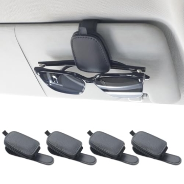 Car Visor Sunglasses Holder - Yuoyar 4 Pack