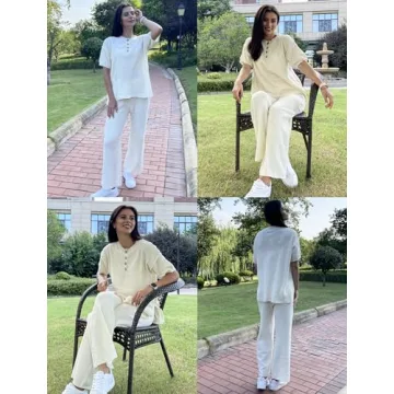 Ekouaer Women's Sweater Set - Comfy Knit Lounge Outfit