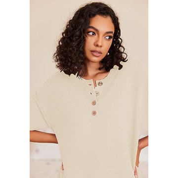 Ekouaer Women's Sweater Set - Comfy Knit Lounge Outfit