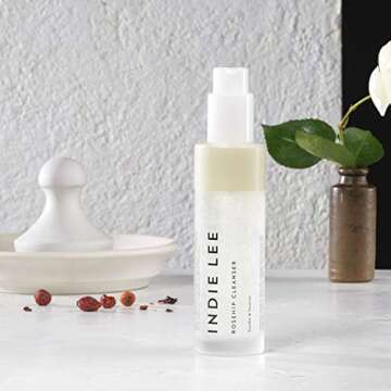 Indie Lee Rosehip Cleanser - Soothing & Nourishing Face Wash with Rosehip Seed Oil & Red Seaweed, Ideal for Sensitive Skin (4oz / 125ml)
