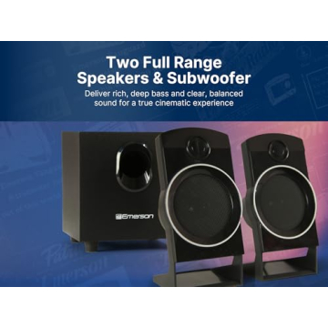 Emerson ED-8050 2.1 Channel Home Theater DVD Player and Surround Sound System with HDMI, USB Playbac...