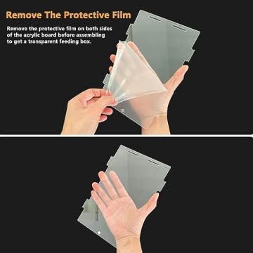 JOBEDE Acrylic Jumping Spider Terrarium Enclosure for Small Pets