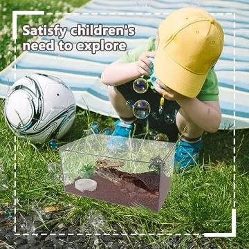 JOBEDE Acrylic Jumping Spider Terrarium Enclosure for Small Pets