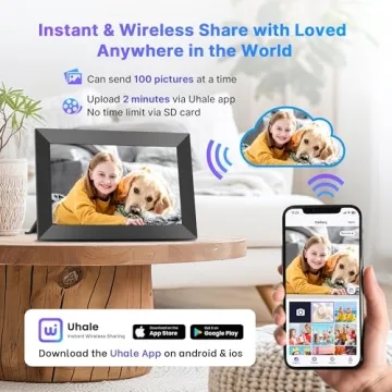 MaxAngel Digital Picture Frame 32GB Storage 10.1 Inch Touch Screen