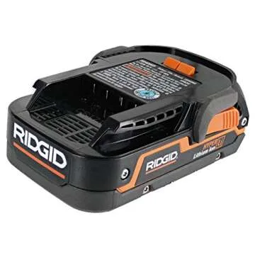 Ridgid AC840085 18V Compact Lithium-Ion Battery - Fade-Free Power & Fuel Gauge