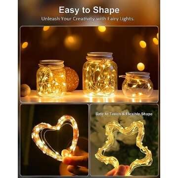 createreedo 16.5 FT Battery Fairy String Lights for Decor