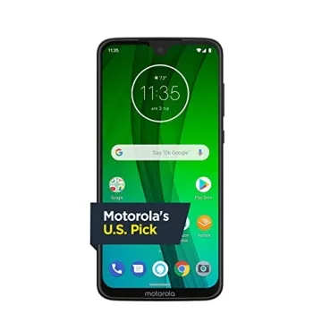 Moto G7 with Alexa Hands-Free – Unlocked – 64 GB – Elegant Ceramic Black - Versatile Compatibi...