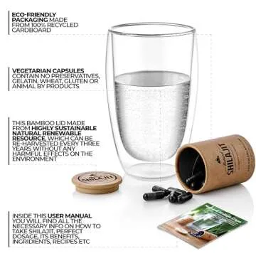 Natural Shilajit Capsules for Energy & Wellness - 60 Count